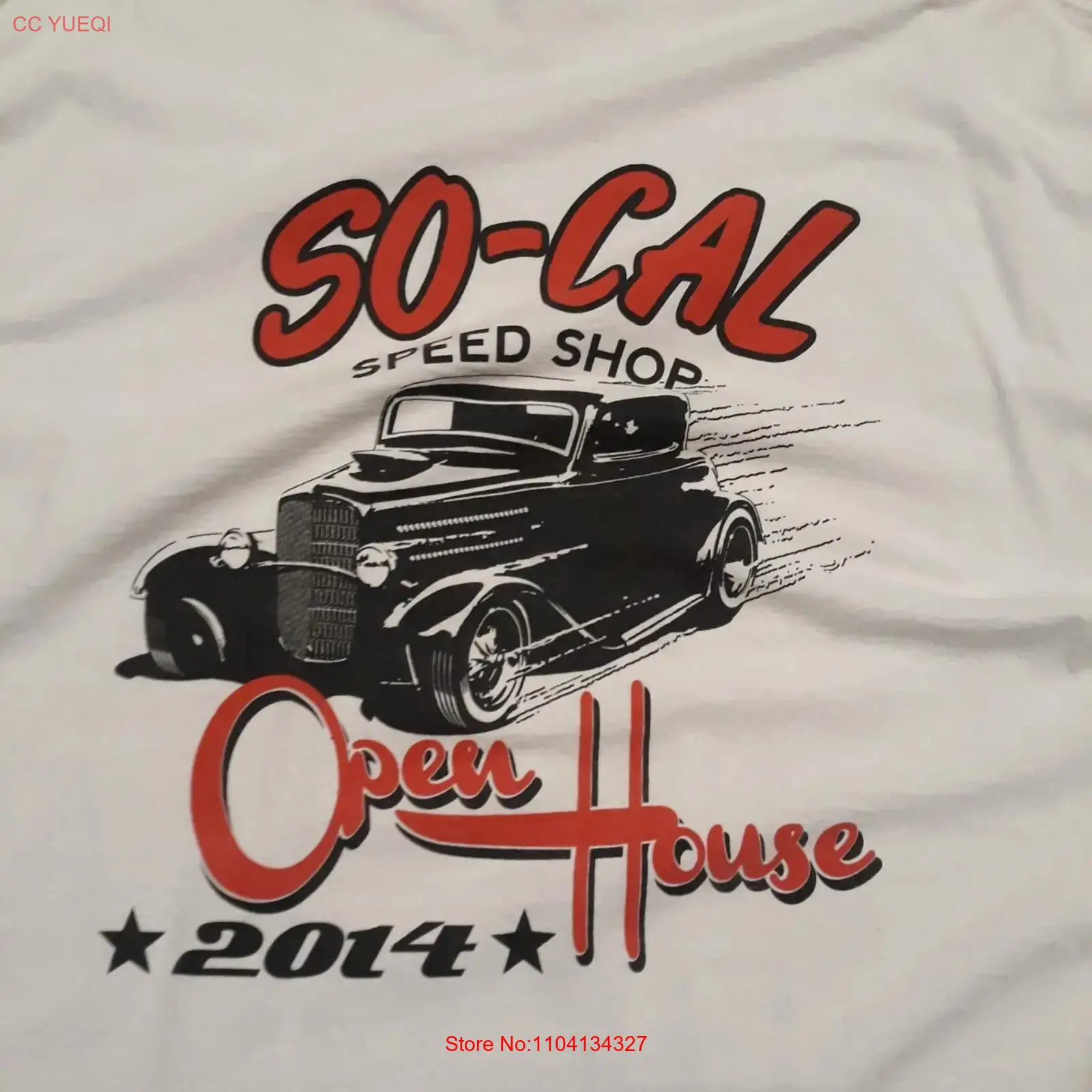 Vintage Fashion Houses - เสื้อยืดผู้ชายสีขาว 2X So Cal Speed Shop