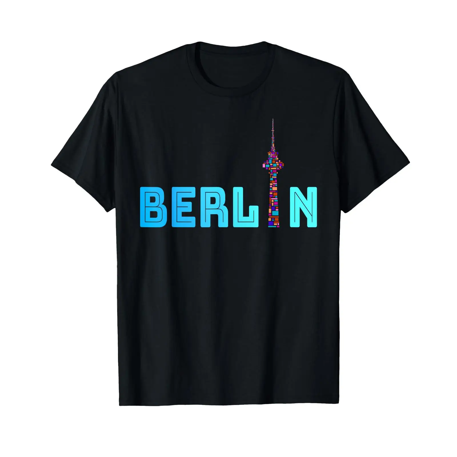 Vintage Fashion Berlin - เสื้อยืดเบอร์ลินลายหมี ของที่ระลึก I Love สีดำ วินเทจ