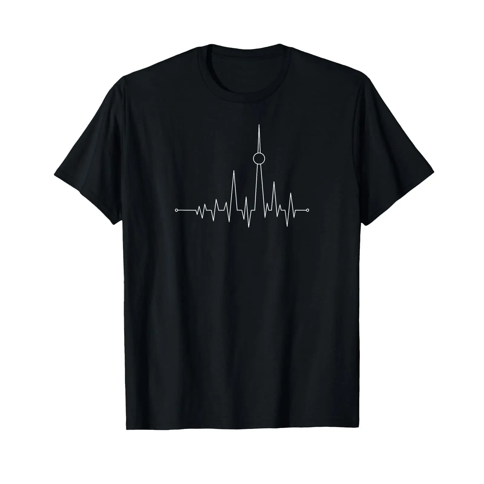 Vintage Fashion Berlin - เสื้อยืด Heartschlag Berlin Puls ลายทาวเวอร์ทีวี วินเทจ