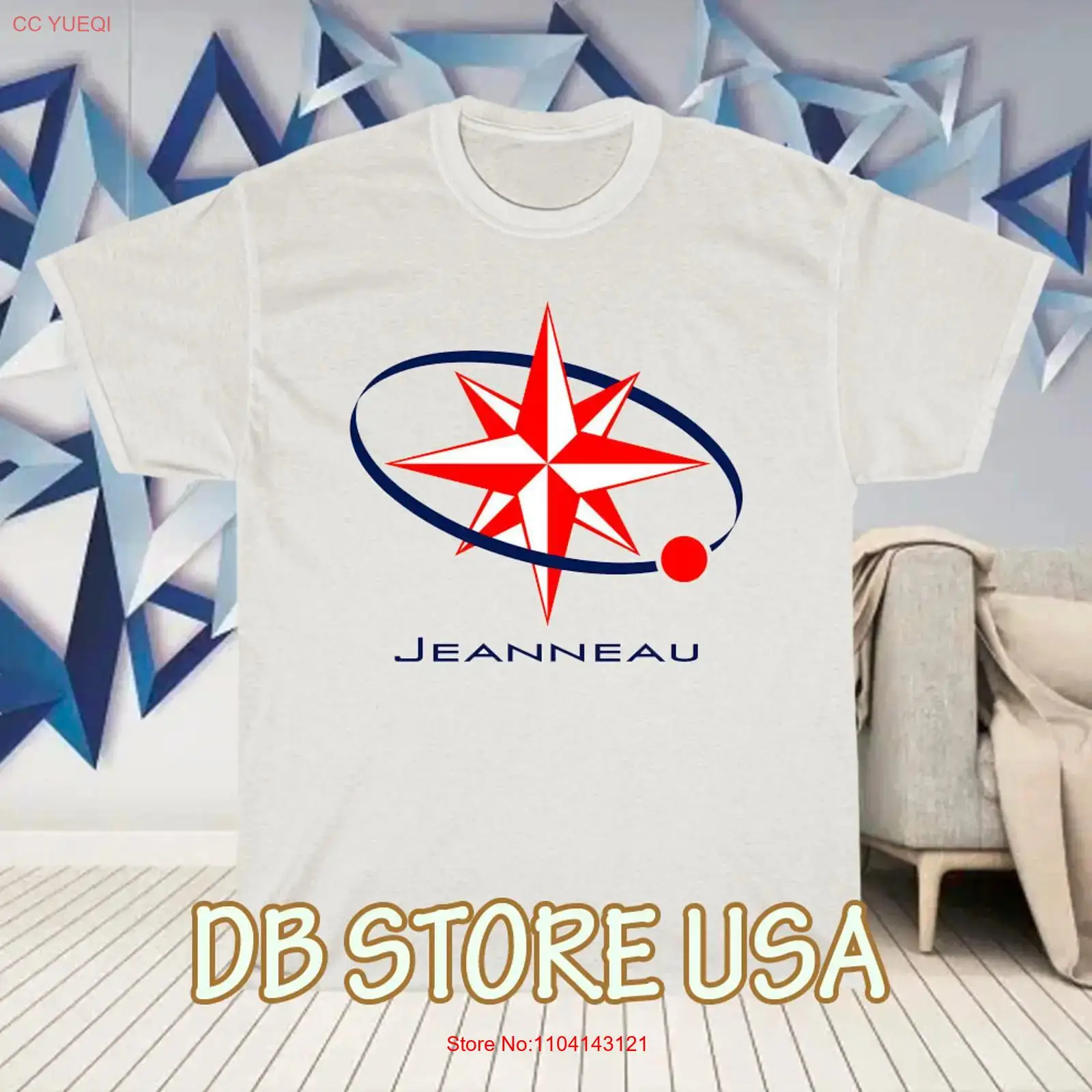 Vintage Yacht Fashion - เสื้อยืดโลโก้เรือใบ New Jeanneau Yachts ลายตลก ไซส์