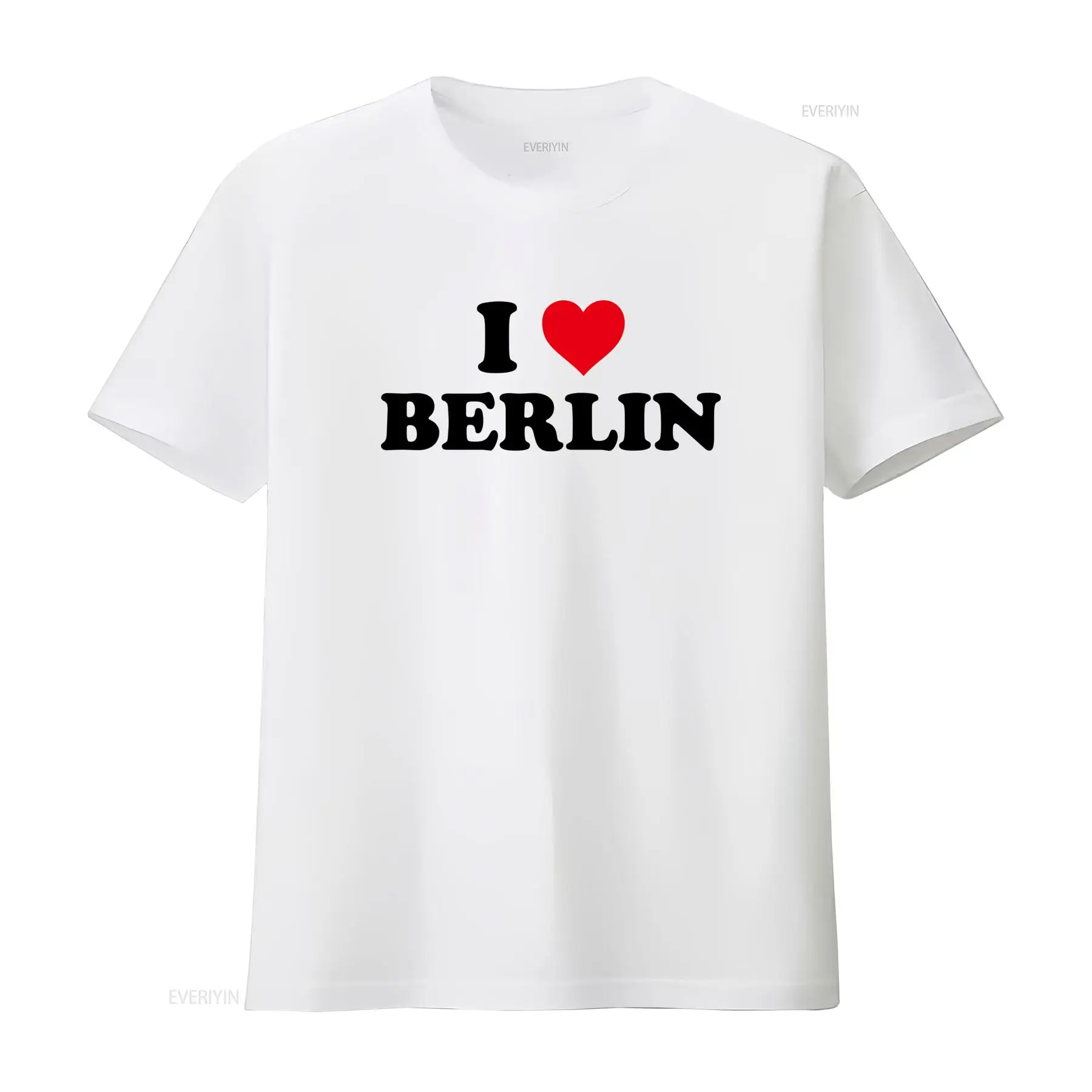 Vintage Fashion Berlin - เสื้อยืด I Love Berlin สุดเก๋สำหรับคนรักแฟชั่น เสื้อวินเทจซักล้างสำหรับใส่ในชีวิตประจำวัน