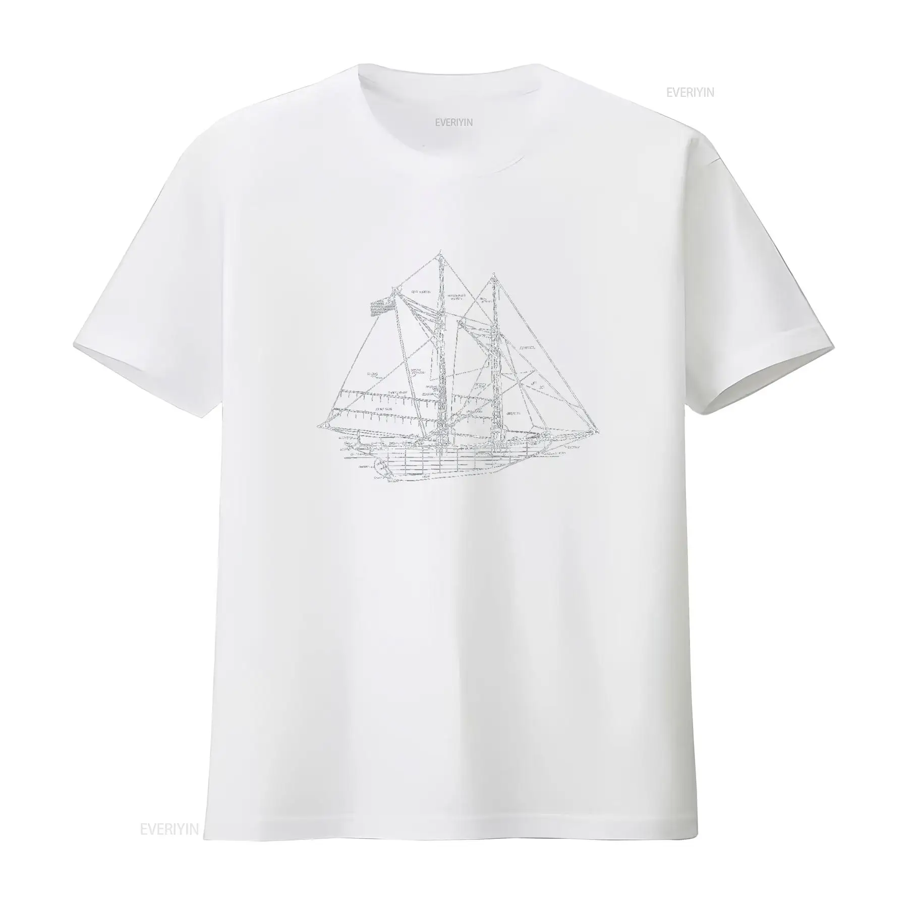 เสื้อยืดลายเรือใบวินเทจ สไตล์ย - Vintage Yacht Fashion บทวิจารณ์และราคา