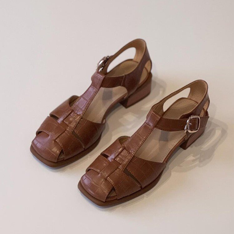 รองเท้าแตะสตรีฤดูร้อนแฟชั่นใหม - Vintage Fashion Heels บทวิจารณ์และราคา