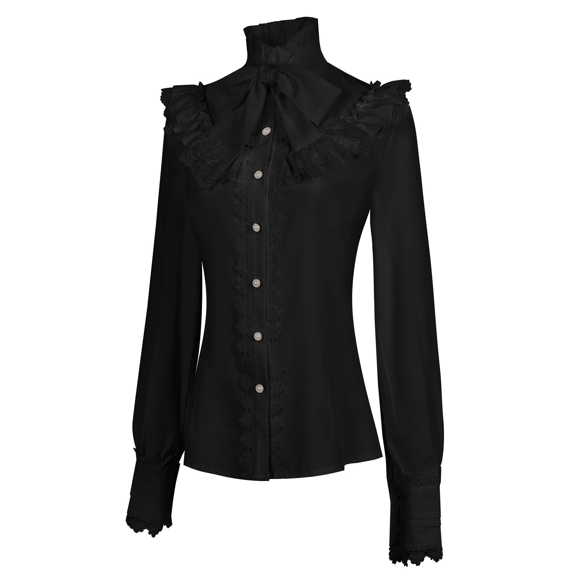 เสื้อเชิ้ตแขนยาวสไตล์กอธิคสำหร - Vintage Victorian Fashion บทวิจารณ์และราคา