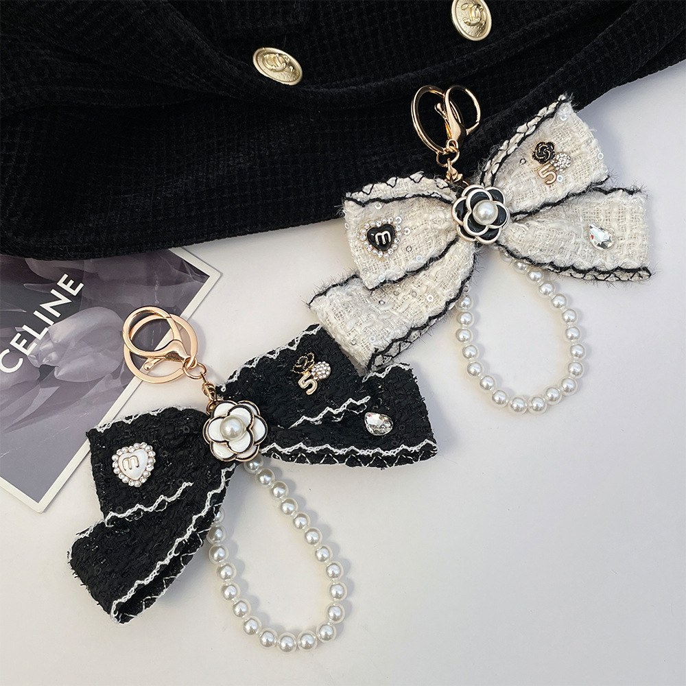 พวงกุญแจผ้ารูปโบว์สำหรับผู้หญิ - Vintage Fashion Collection บทวิจารณ์และราคา