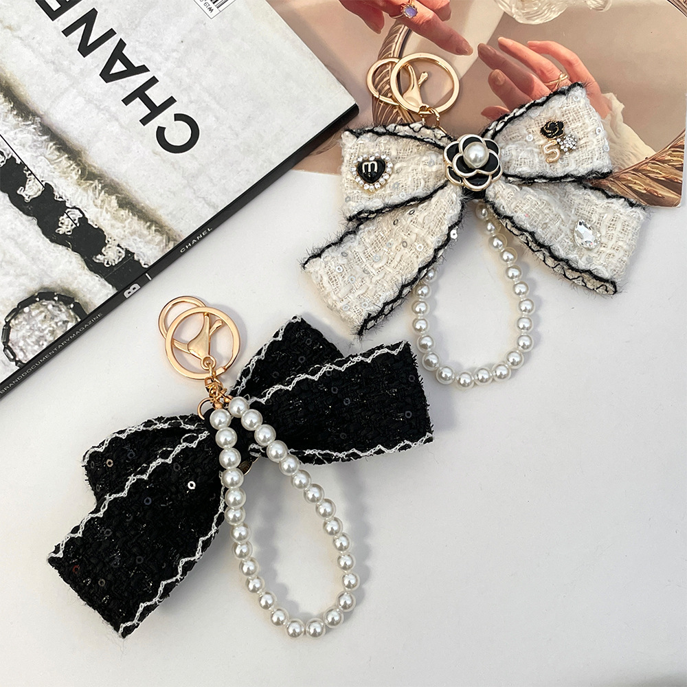 พวงกุญแจผ้ารูปโบว์สำหรับผู้หญิ - Vintage Fashion Collection บทวิจารณ์และราคา