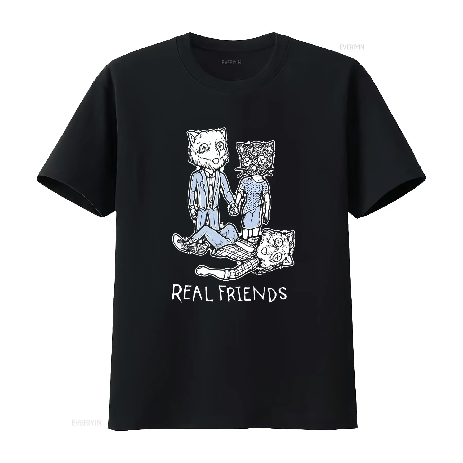 เสื้อยืดสตรีทแวร์ลำลองลายแมว A - Vintage Fashion Sketches บทวิจารณ์และราคา