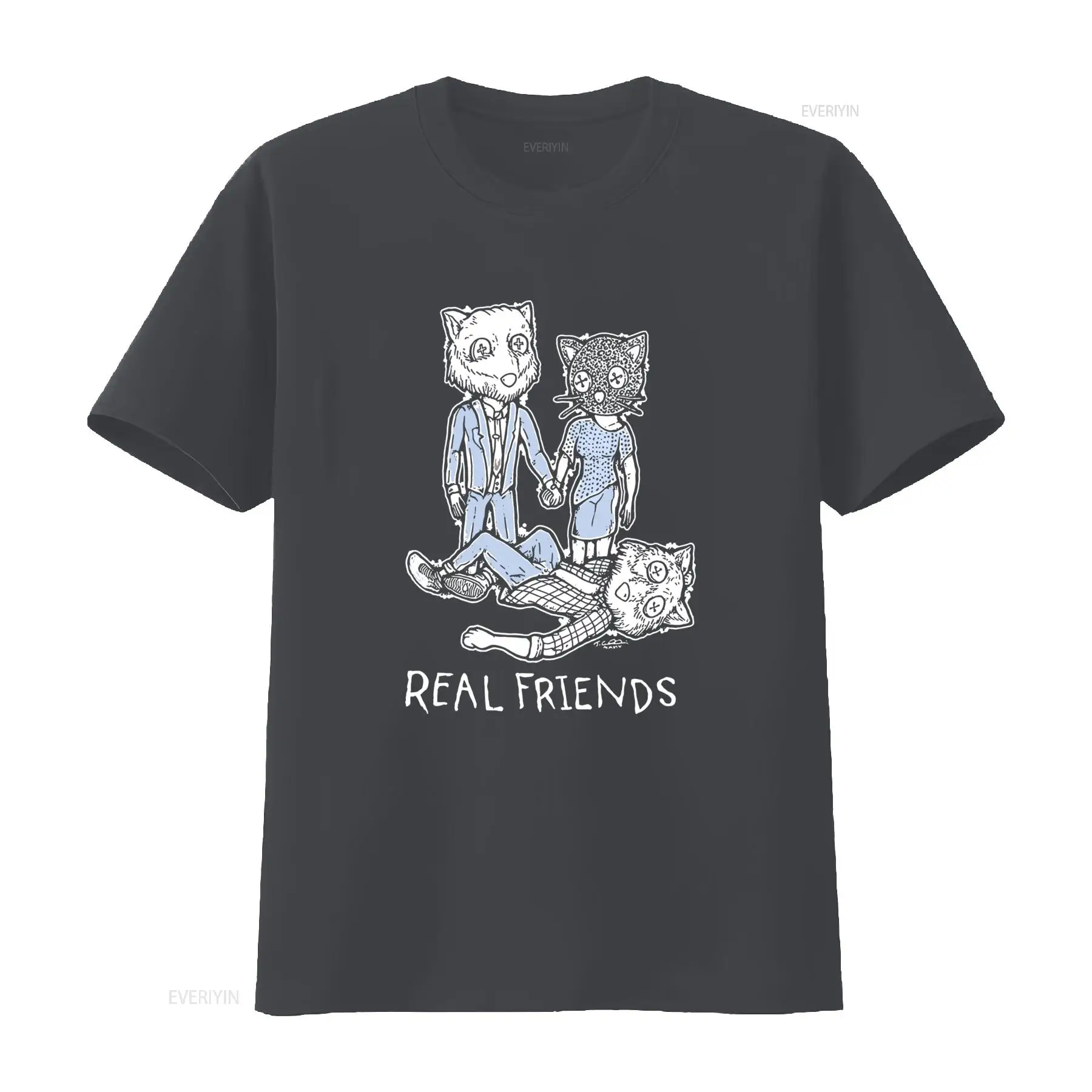 เสื้อยืดสตรีทแวร์ลำลองลายแมว A - Vintage Fashion Sketches บทวิจารณ์และราคา