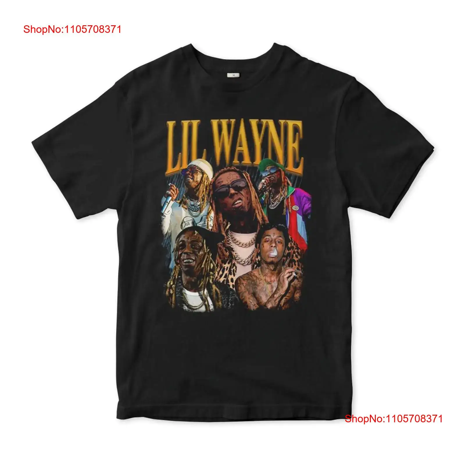 เสื้อยืดลายคอลลาจ Lil Wayne ผ้ - Vintage Fashion Collage บทวิจารณ์และราคา