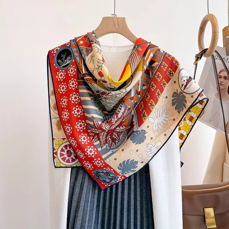 ผ้าพันคอ 30% ไหมมัลเบอร์รี่ 70 - Vintage Fashion Collage บทวิจารณ์และราคา