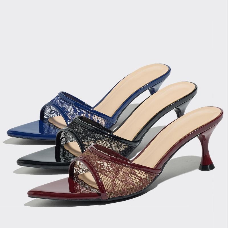 รองเท้าส้นสูงสตรีแบบส้นเข็มประ - Vintage Fashion Heels บทวิจารณ์และราคา
