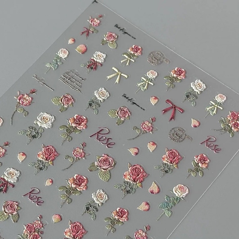 สติกเกอร์ลายดอกกุหลาบสไตล์เรโท - Vintage Fashion Magazine บทวิจารณ์และราคา