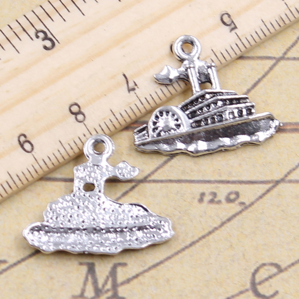 15pcs Charms Speedboat Yacht เ - Vintage Yacht Fashion บทวิจารณ์และราคา
