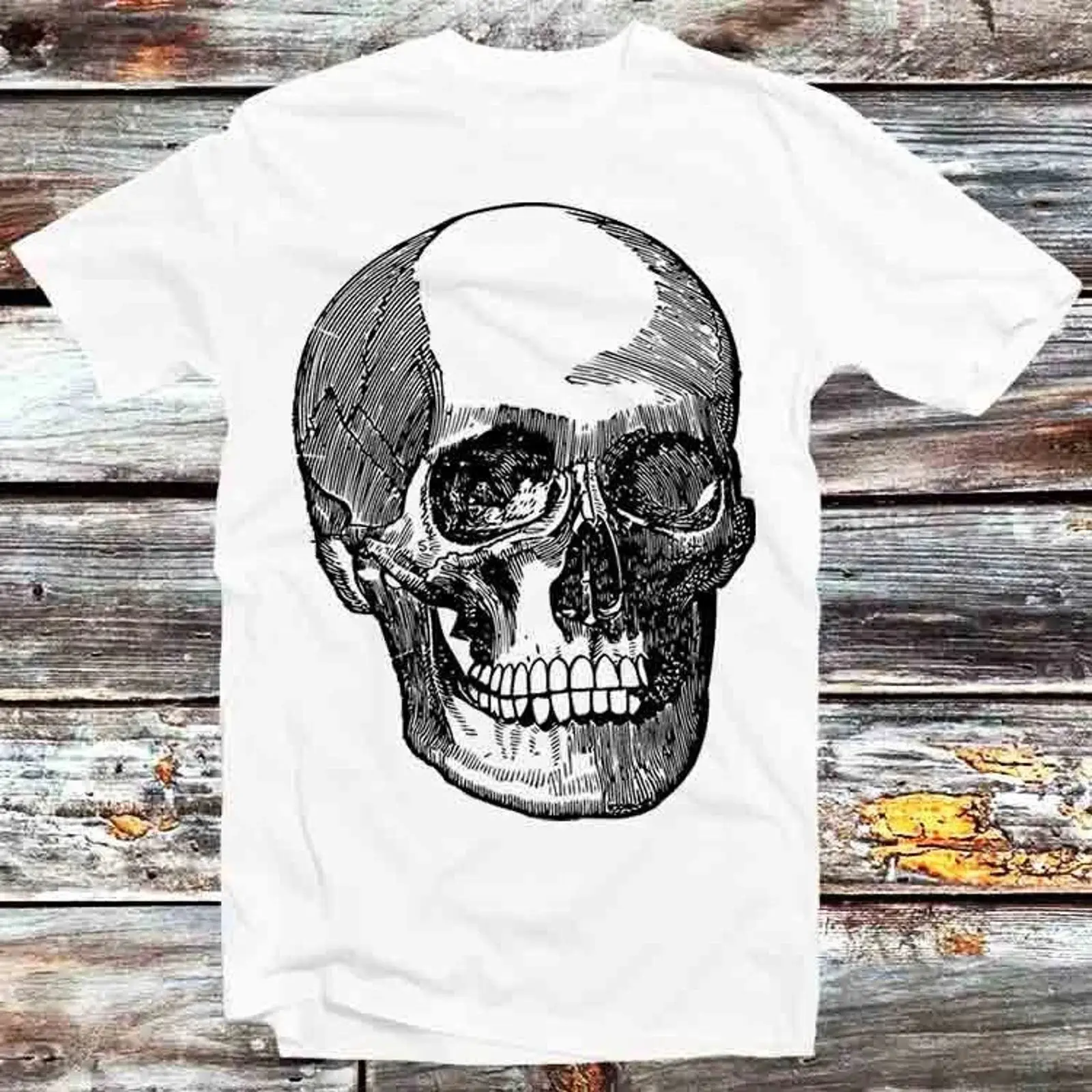 เสื้อยืดลายกะโหลกอวกาศสุดหลอน  - Vintage Fashion Sketches บทวิจารณ์และราคา