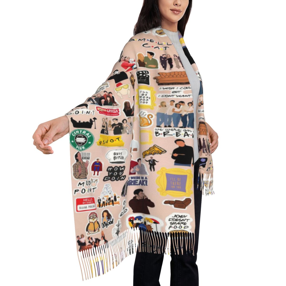 ผ้าพันคอวินเทจลายคอลลาจจากซีรี - Vintage Fashion Collage บทวิจารณ์และราคา