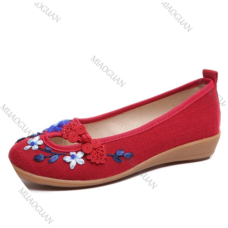 รองเท้าส้นเตารีดปักลายสำหรับผู - Vintage Fashion Heels บทวิจารณ์และราคา