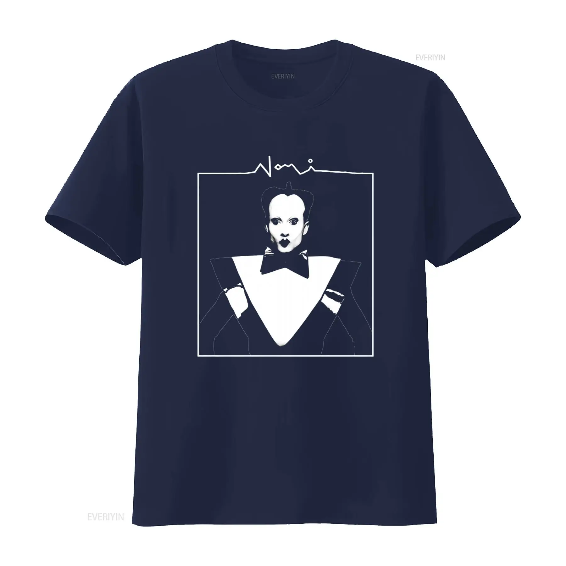 เสื้อยืดผู้ชายพิมพ์ลายหน้า Kla - Vintage Fashion Looks บทวิจารณ์และราคา