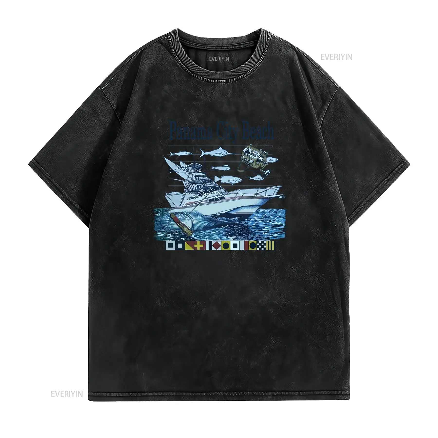 เสื้อยืดลายวินเทจยุค 90 ลายเรื - Vintage Yacht Fashion บทวิจารณ์และราคา