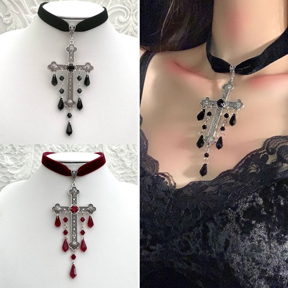 สร้อยคอจี้กางเขนขนาดใหญ่สไตล์เ - Vintage Fashion Looks บทวิจารณ์และราคา