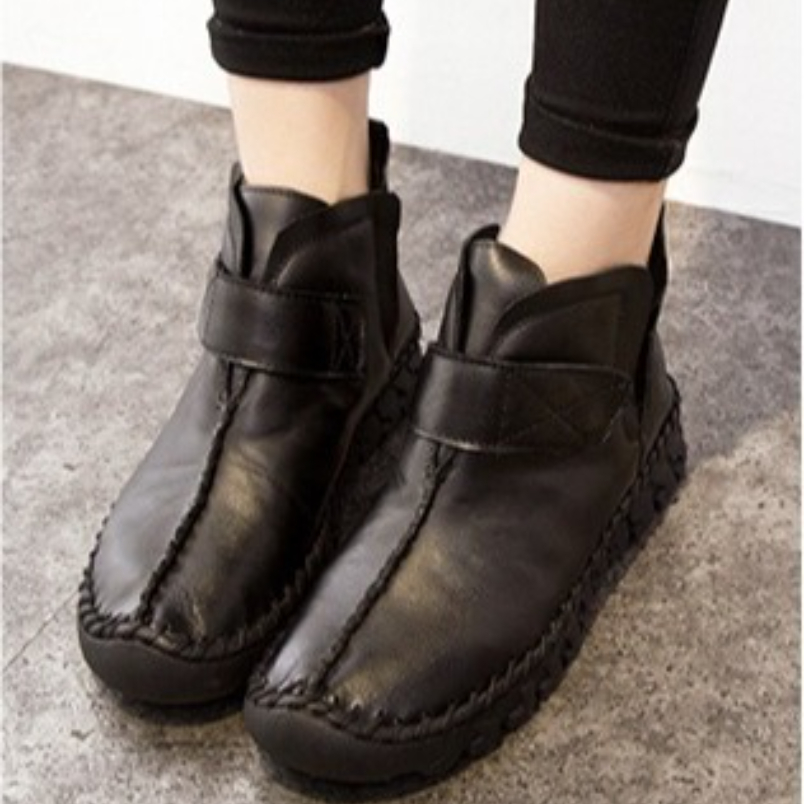 รองเท้าบูทหนังแท้ผู้หญิงแฟชั่น - Vintage Style Women Fashion บทวิจารณ์และราคา
