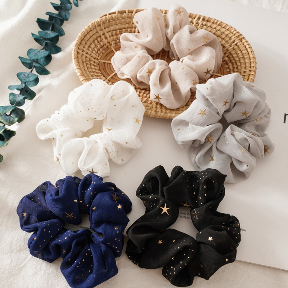 ยางมัดผมลายพิมพ์ 1/5 ชิ้น สไตล - Vintage Fashion Looks บทวิจารณ์และราคา